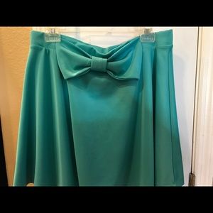 Tiffany blue skirt with bow